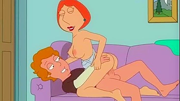 3D XXX cartoon, family guy! Sexy Lois Griffin fucked in toilet with glory hole