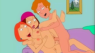 3D XXX cartoon, family guy! Sexy Lois Griffin fucked in toilet with glory hole