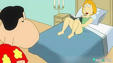 3D XXX cartoon, family guy! Fifty shades of horny MILF Lois Griffin