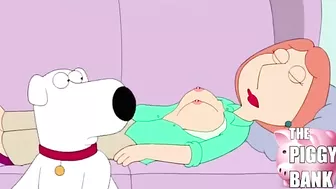 3D XXX cartoon, family guy! Dog touching boobs Lois Griffin, (Peter is now a Cuck?)