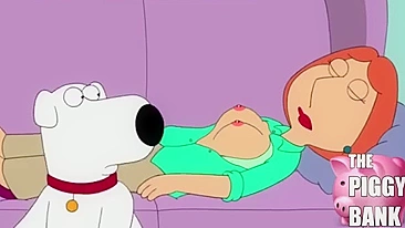 Xxx Family Dog - 3D XXX cartoon, family guy! Dog touching boobs Lois Griffin, (Peter is now  a Cuck?) | AREA51.PORN