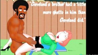 3D cartoon! Lois Griffin Is anal fucked by a black dude in front of Peter