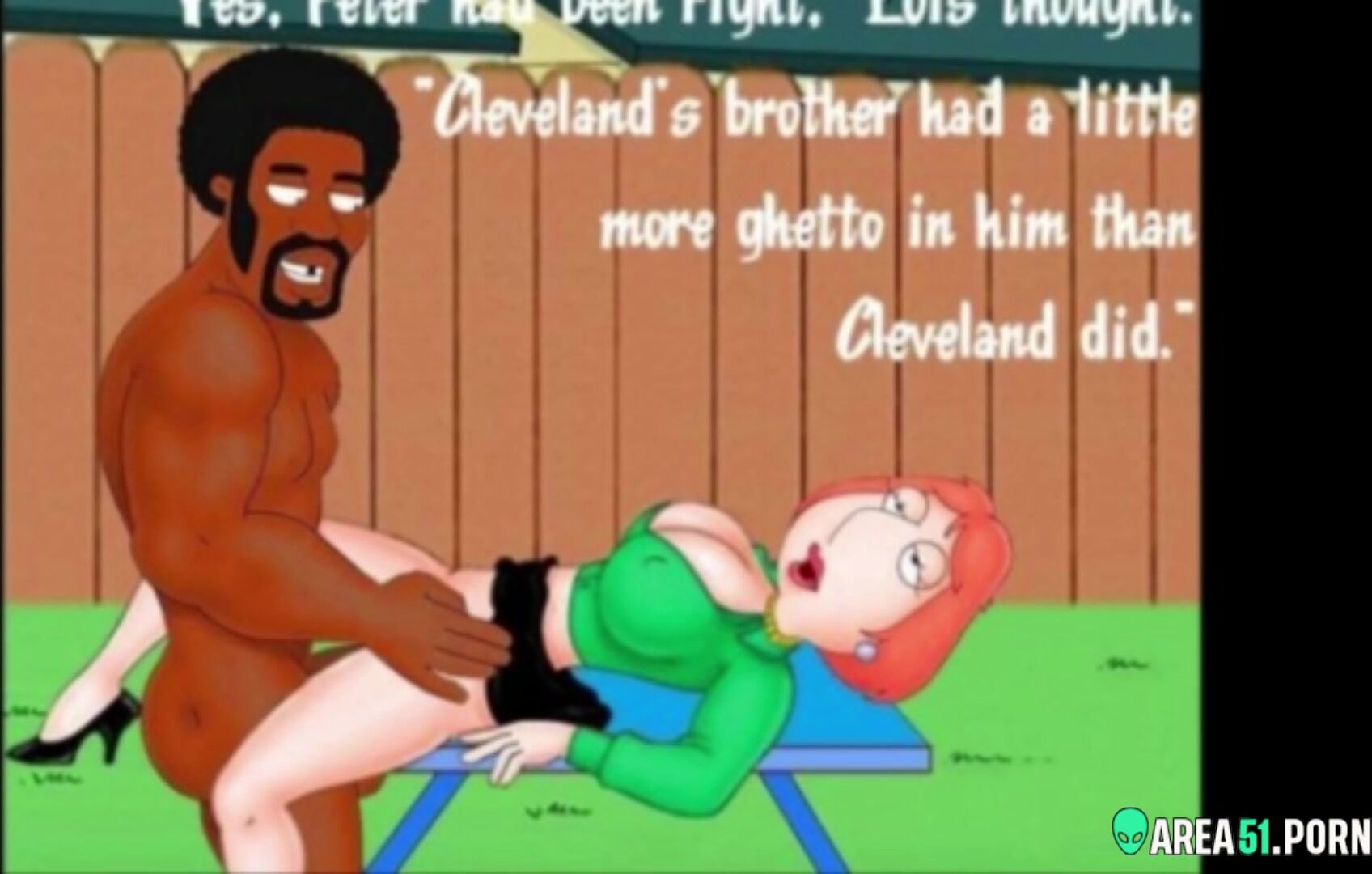 1696px x 1080px - 3D cartoon! Lois Griffin Is anal fucked by a black dude in front of Peter |  AREA51.PORN