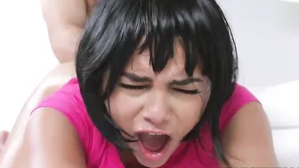 Posh big-assed Latina bitch gets hardcore XXX pounding from behind