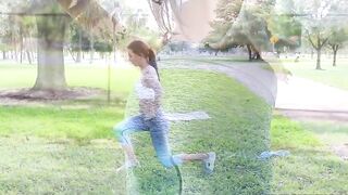 XXX slut jumps rope as pickup artists see her and approaches to talk