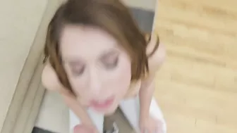 Attractive teen pleases cameraman with XXX blowjob in hot POV video