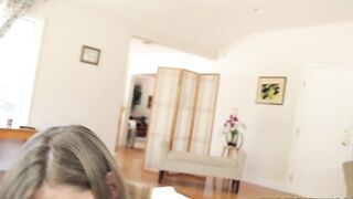 Cute minx sucks boyfriend's delicious XXX weenie in nice POV video