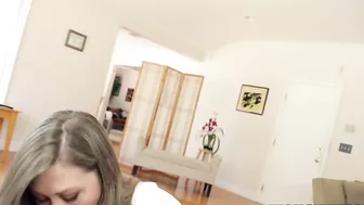 Cute minx sucks boyfriend's delicious XXX weenie in nice POV video