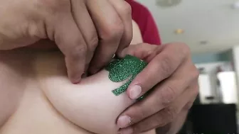 Man persuades young girl to expose her XXX shaped boobies on camera