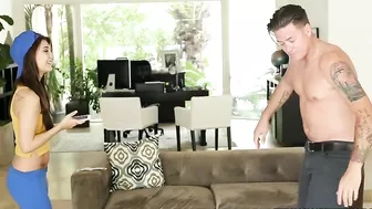 JoJo Kiss makes stepbrother's meaty dick bounce in her XXX video