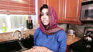 Slutty Arab chick realizes that she is about to know XXX face-fucking