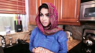 Slutty Arab chick realizes that she is about to know XXX face-fucking