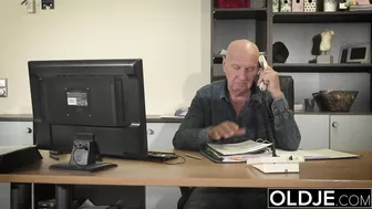 Old man fucks girl Lolly Small and cums in mouth after she found his XXX magazine Old man fucks girl Lolly Small and cums in mouth after she found his XXX magazine