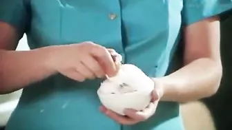 German nympho nurse with big boobs does dirty things with patients