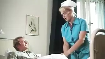 German nympho nurse with big boobs does dirty things with patients