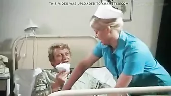 German nympho nurse with big boobs does dirty things with patients