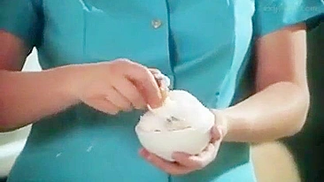 German nympho nurse with big boobs does dirty things with patients