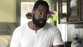 MILF has sex with big Ebony guy after a long self-restraint