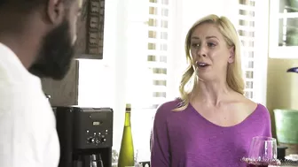 MILF has sex with big Ebony guy after a long self-restraint