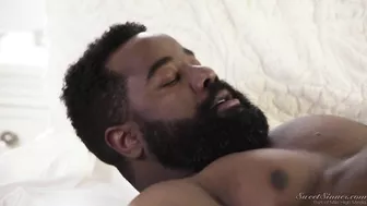 MILF has sex with big Ebony guy after a long self-restraint