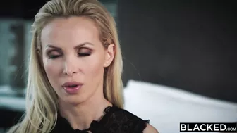 Mind-blowing MILF with big boobs Nikki Benz called black lover home for passionate fucking