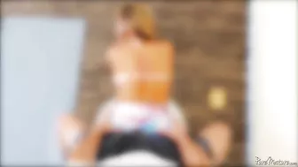 Tegan James gives shaved pussy to stepson during workout Tegan James gives shaved pussy to stepson during workout