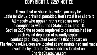 Naked Charley Chase with natural tits enjoys sex under water