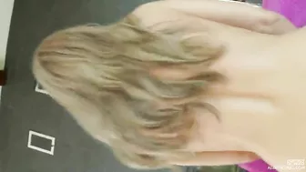 Great gonzo-style porn starring hot blonde Angel Snow