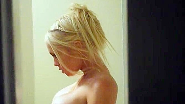 Busty Jesse Jane gets out of shower and goes dirty with neighbor