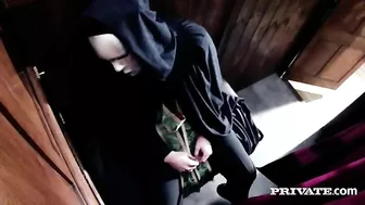 Priest seduces young blonde and fucks in confession box Priest seduces young blonde and fucks in confession box