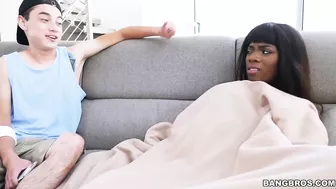 Skinny Latin Juan blackmails beautiful Ebony stepsister Ana Foxxx so she agrees for interracial sex Skinny Latin Juan blackmails beautiful Ebony stepsister Ana Foxxx so she agrees for interracial sex