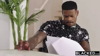 Jason Luv will sign a contract if busty record executive Ava Addams lets black guy fuck her