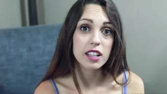 Girl wants to impress man so she pulls top off to expose XXX assets