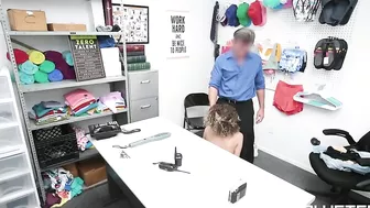 Curly-haired teen sister with small breasts sucks firm cock like a real pro