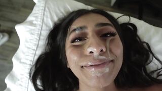 Violet Myers sucks cock and swallows cum. #XXX #TeamSkeet