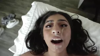 Violet Myers sucks cock and swallows cum. #XXX #TeamSkeet