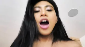 Magnificent Asian girl with perky tits enjoys riding stepdad's cock