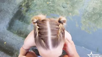 Kenna James fucks outside with a big dick and swallows cum. #XXX #TeamSkeet