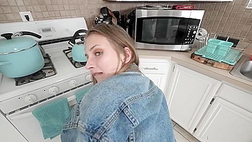 Tatted babe Macy takes it from behind in POV. #XXX #TeamSkeet