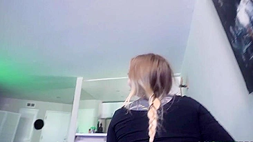 Baby Sid's XXX-rated video shows her shaking her big ass on a hard dick in POV. #NSFW