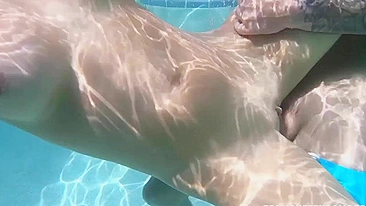 Alexis Monroe's XXX-rated video shows her getting her pussy fucked underwater.