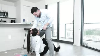 Binky Beaz wearing glasses takes it hard from Peter Green. #XXX #TeamSkeet