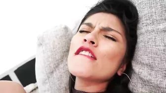 Brunette Kaylee Evans' XXX-rated video features her getting drilled hard. #pornsite