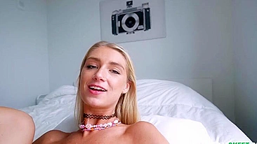 Chick with tiny breasts is fucked in her trimmed XXX hole on camera