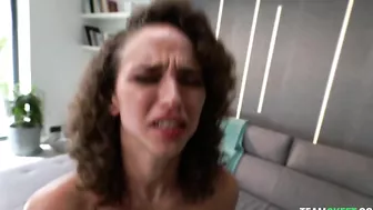 XXX actor in green T-shirt must lie still cause Latina does all herself