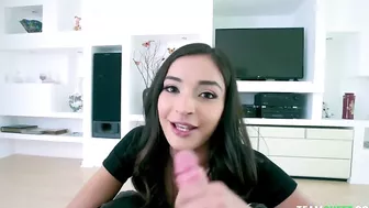 XXX cock-sucking by Latina helps stepbrother get rid of his virginity