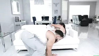 Young brunette cheats on BF with handsome friend in an oral XXX way