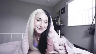 Busty sexpot happily takes care of stepbrother's morning XXX wood