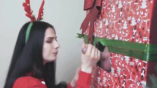 Besties celebrate Christmas by sucking dicks via XXX gloryholes