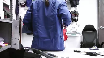 Dirty security-guard enjoys XXX blowjob from naked blonde shoplifter Dirty security-guard enjoys XXX blowjob from naked blonde shoplifter